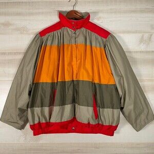 Vintage Misty Harbor Block Puffy Down Jacket Womens Size M VTG